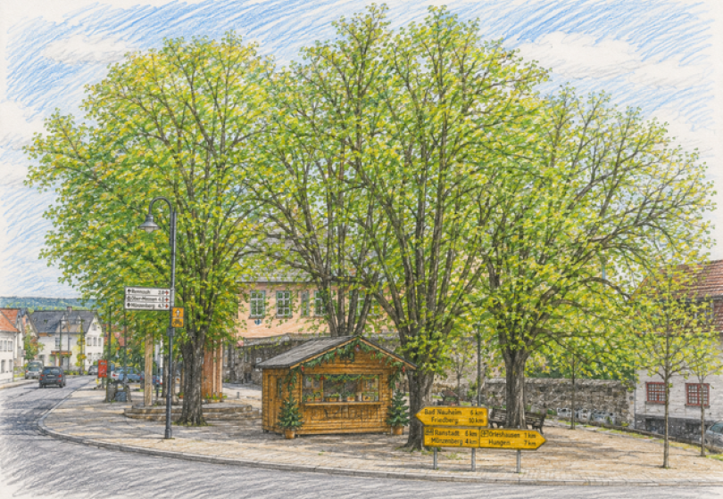 Illustration Büdchen für Vereine