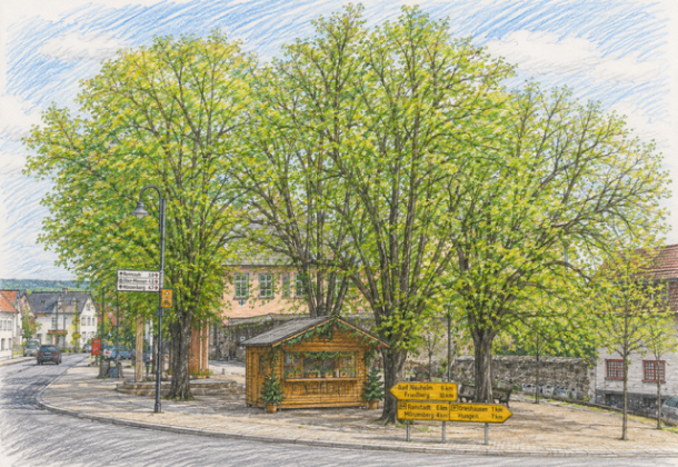 Illustration Büdchen für Vereine